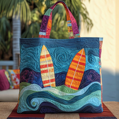 Tropical Surfing Quilted Tote Bag GFTOYC168