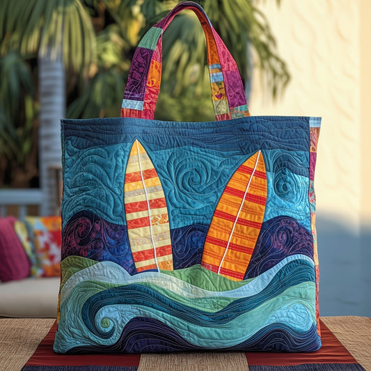 Tropical Surfing Quilted Tote Bag GFTOYC168