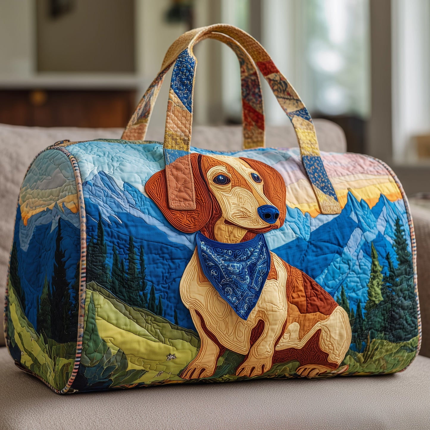 Dachshund  Quilted Duffle Bag GFTOYC16