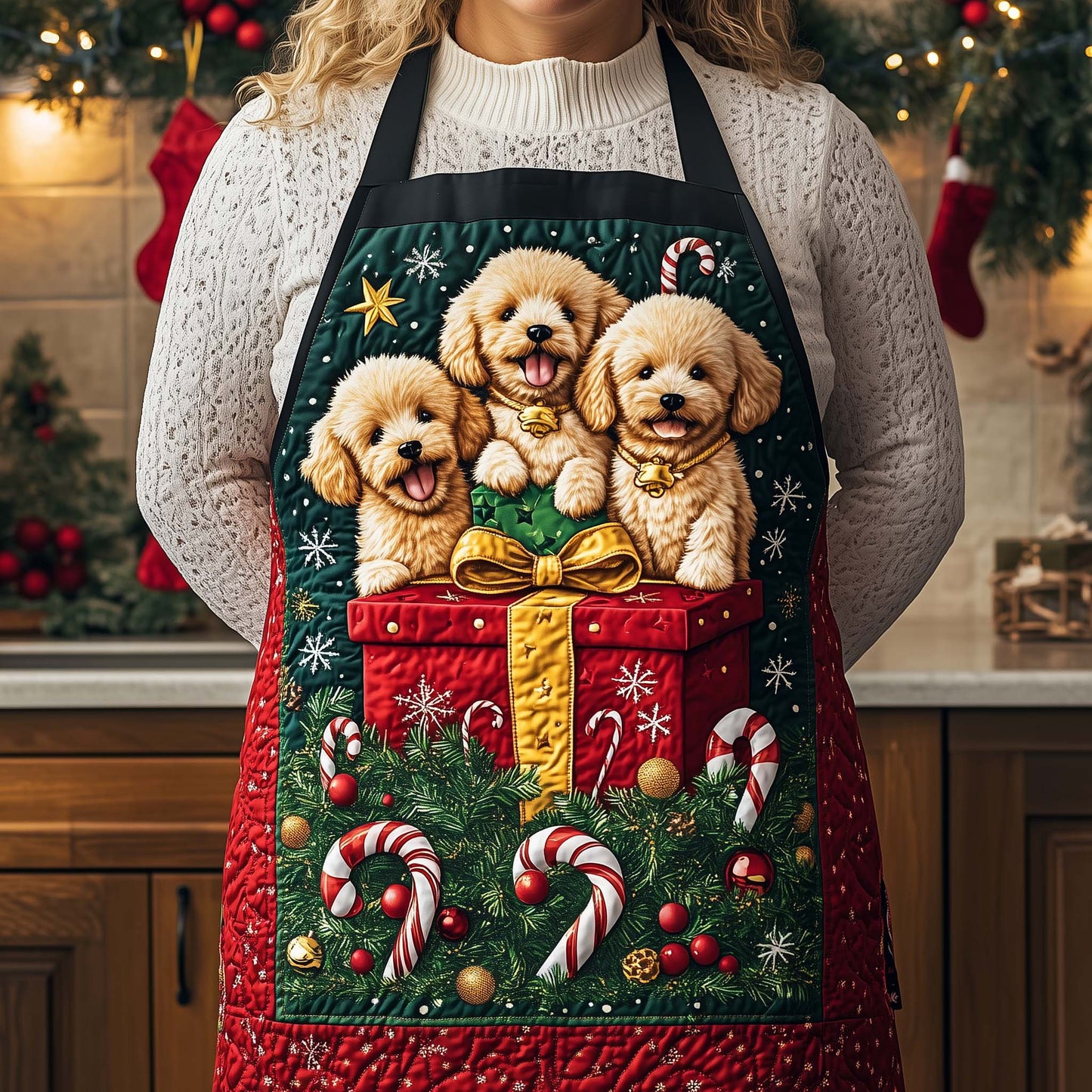 Royal Poodle Quilted Apron GFTOYC1724