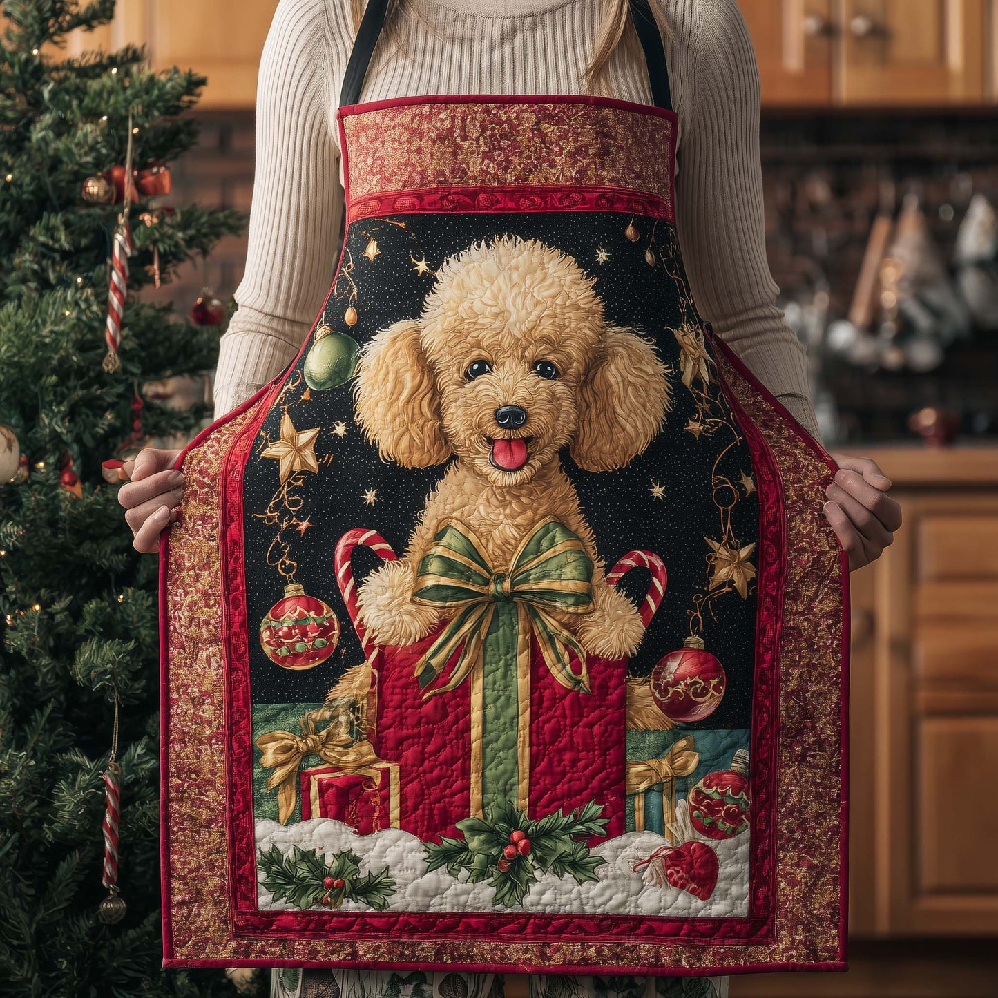 Royal Poodle Quilted Apron GFTOYC1725