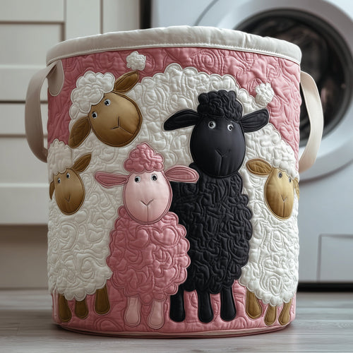 Adorable Sheep Quilted Laundry Basket GFTOYC172