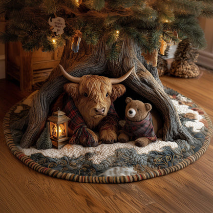 Forest Zoo Quilted Tree Skirt GFTOYC1738