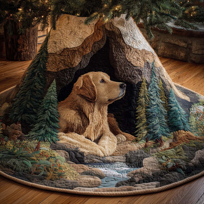 Yuletide Dog Quilted Tree Skirt GFTOYC1748