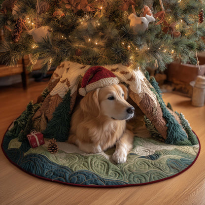 Yuletide Dog Quilted Tree Skirt GFTOYC1749