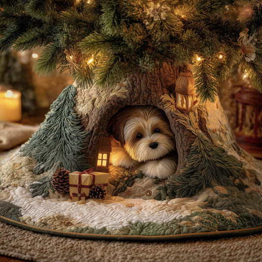 Yuletide Dog Quilted Tree Skirt GFTOYC1751