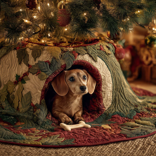 Yuletide Dog Quilted Tree Skirt GFTOYC1752