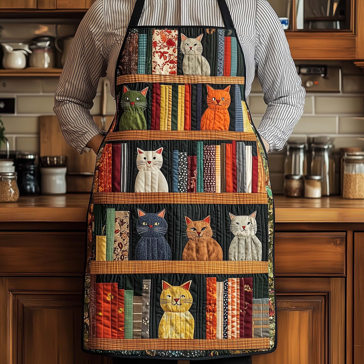 Graceful Feline Quilted Apron GFTOYC1755