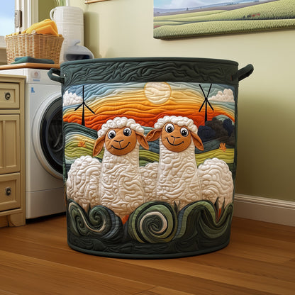 Adorable Sheep Quilted Laundry Basket GFTOYC176