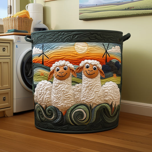 Adorable Sheep Quilted Laundry Basket GFTOYC176