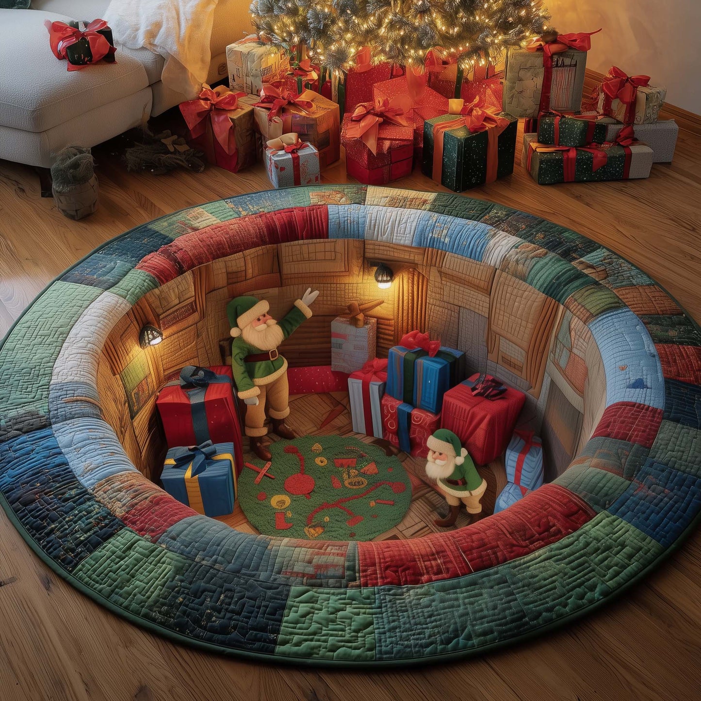 Jolly Surprises Quilted Round Mat GFTOYC1766