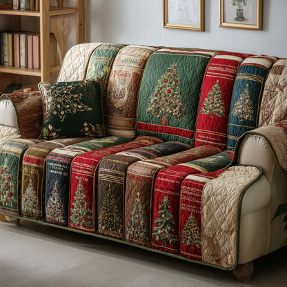 Yuletide Book Quilted Sofa Cover GFTOYC1788