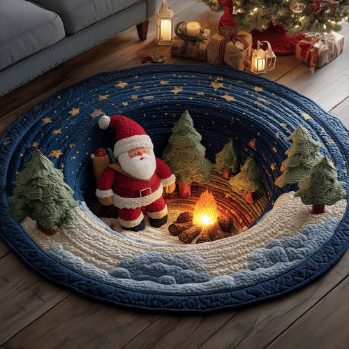 Festive Campfire Quilted Round Mat GFTOYC1799