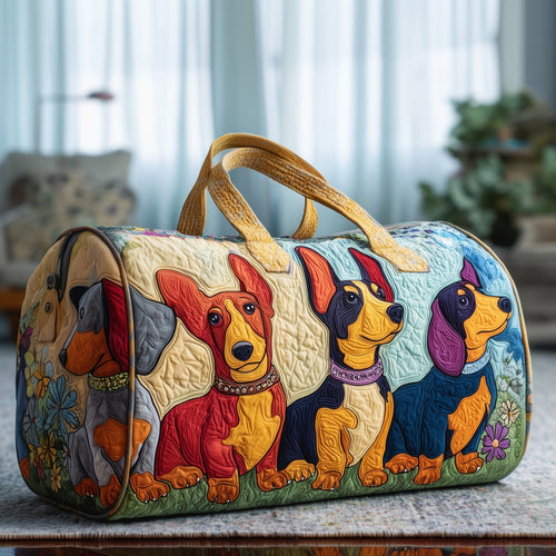 Adorable Dachshund  Quilted Duffle Bag GFTOYC17