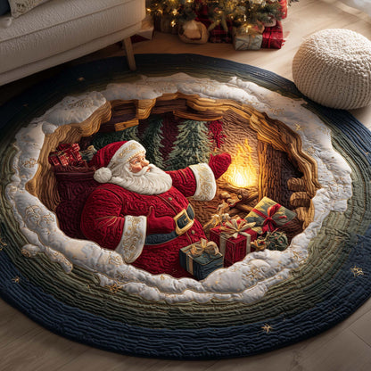 Festive Campfire Quilted Round Mat GFTOYC1801