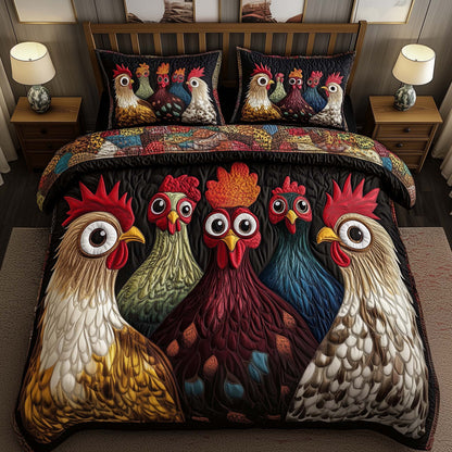 Funky Chicken Duvet Cover Set GFTOYC1803