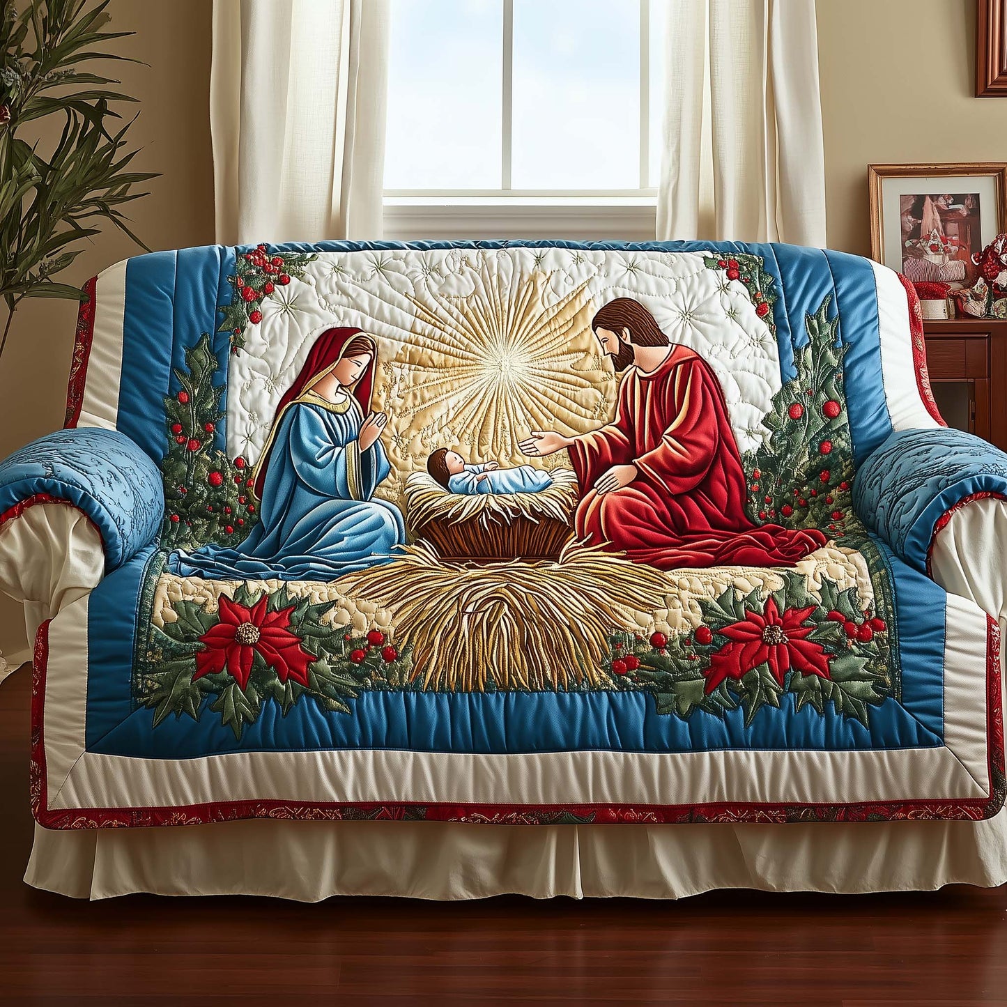 Divine Family Quilted Sofa Cover GFTOYC1807