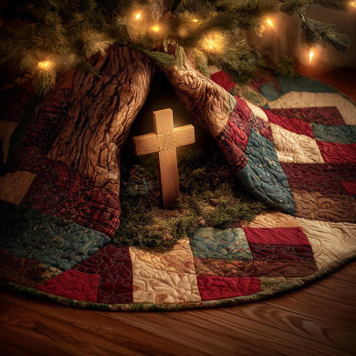 Holy Cross Quilted Tree Skirt GFTOYC1835