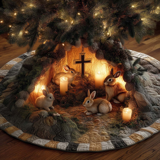 Holy Cross Quilted Tree Skirt GFTOYC1837