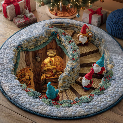 Jolly Gnome Quilted Round Mat GFTOYC1852