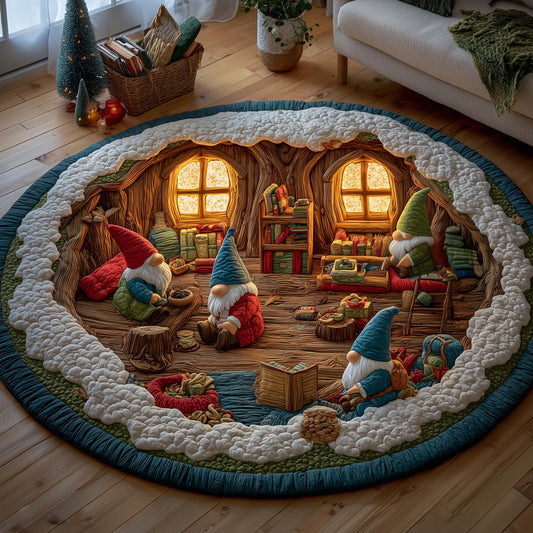 Jolly Gnome Quilted Round Mat GFTOYC1854