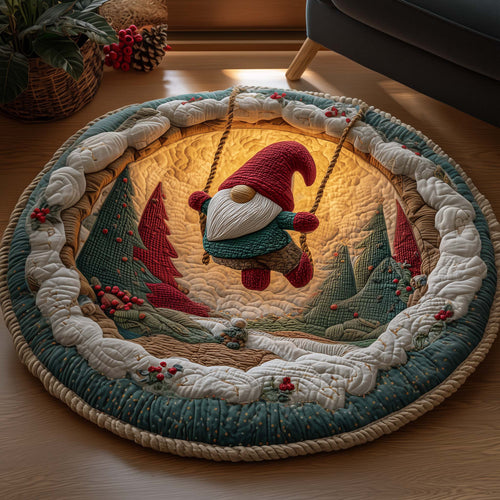Jolly Gnome Quilted Round Mat GFTOYC1855