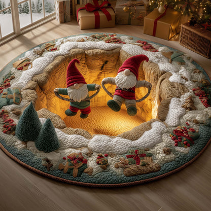 Jolly Gnome Quilted Round Mat GFTOYC1856