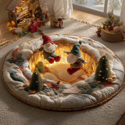 Jolly Gnome Quilted Round Mat GFTOYC1857
