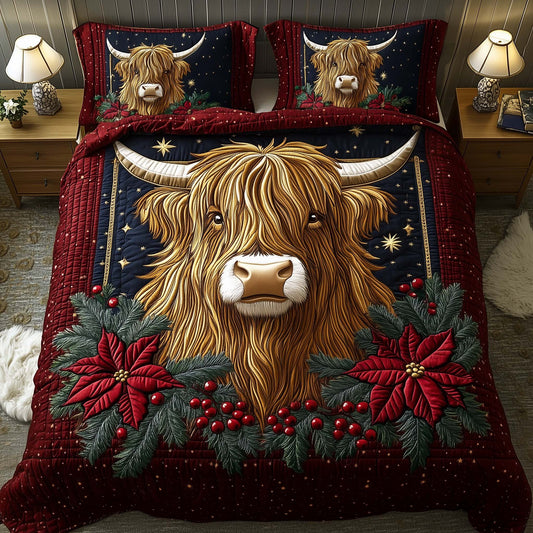Highland Cow Charm Duvet Cover Set GFTOYC1859