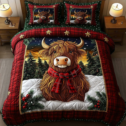 Highland Cow Charm Duvet Cover Set GFTOYC1860