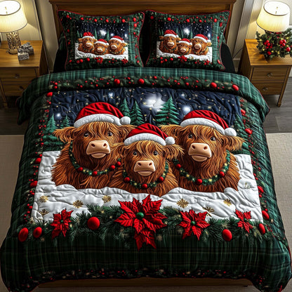 Highland Cow Charm Duvet Cover Set GFTOYC1861