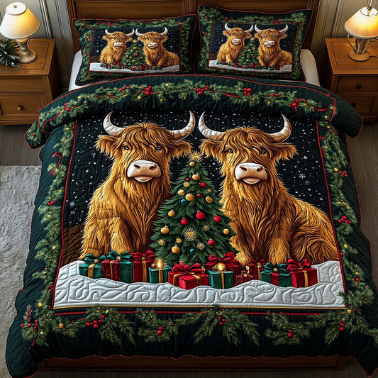 Highland Cow Charm Duvet Cover Set GFTOYC1862