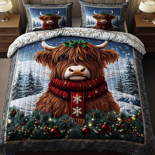 Highland Cow Charm Duvet Cover Set GFTOYC1864