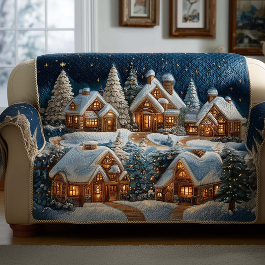 Yuletide Town Quilted Sofa Cover GFTOYC1866