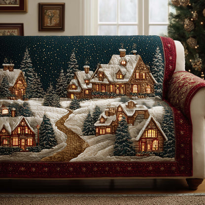 Yuletide Town Quilted Sofa Cover GFTOYC1867