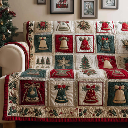 Shimmering Bells Quilted Sofa Cover GFTOYC1876