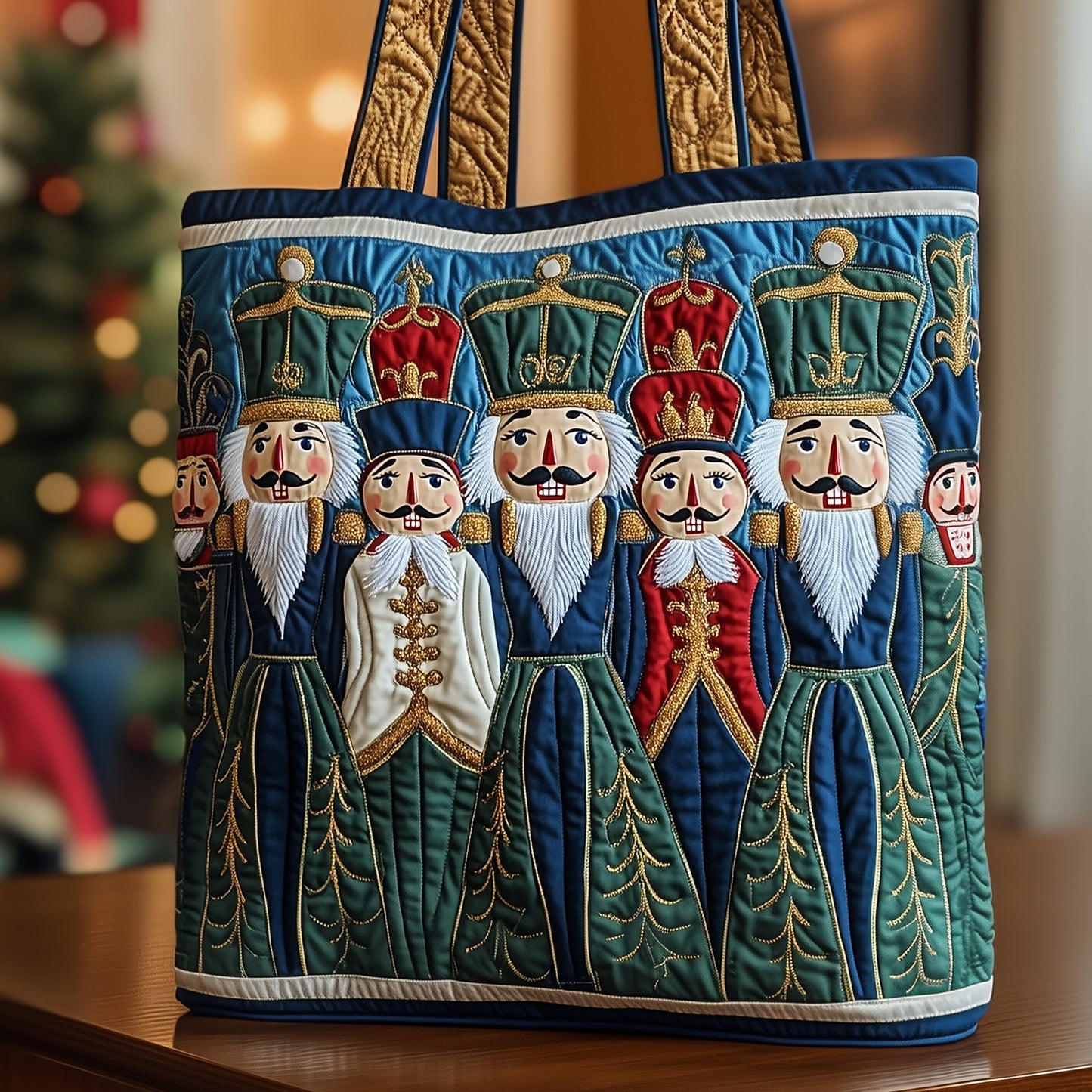 Christmas Nutcracker Quilted Tote Bag GFTOYC188
