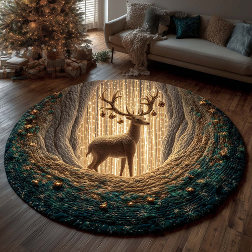 Majestic Deer Quilted Round Mat GFTOYC1885