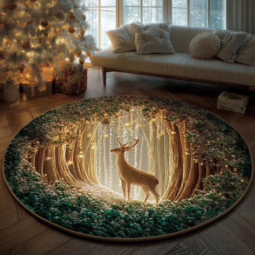 Majestic Deer Quilted Round Mat GFTOYC1886
