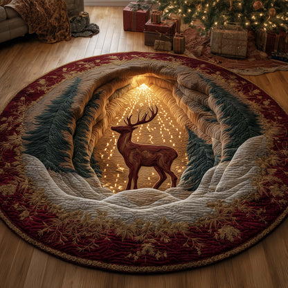 Majestic Deer Quilted Round Mat GFTOYC1887