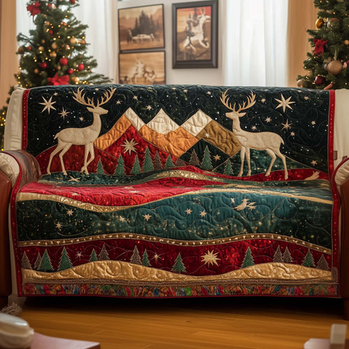 Deer Quilted Sofa Cover GFTOYC1896