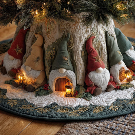 Forest Gnome Quilted Tree Skirt GFTOYC1907
