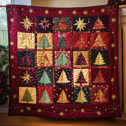 Christmas Patchwork Quilted Blanket GFTOYC1910