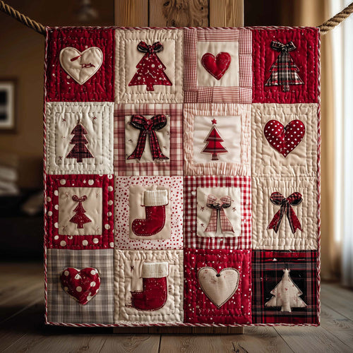 Christmas Patchwork Quilted Blanket GFTOYC1912