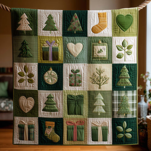 Christmas Patchwork Quilted Blanket GFTOYC1913