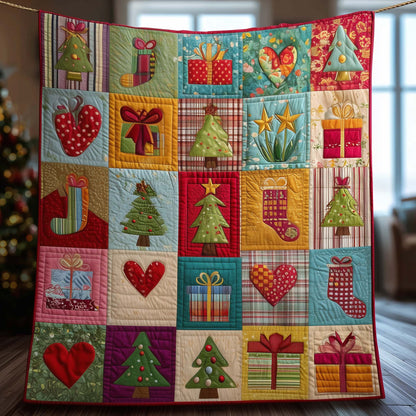Christmas Patchwork Quilted Blanket GFTOYC1916