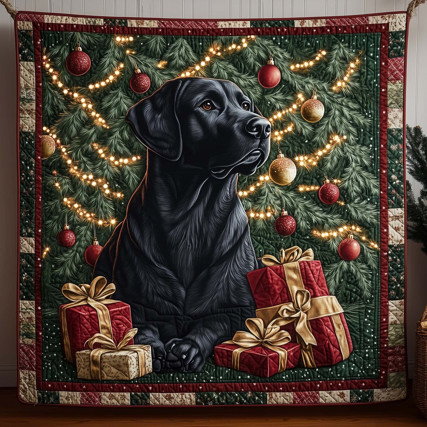Faithful Labrador Quilted Blanket GFTOYC1921