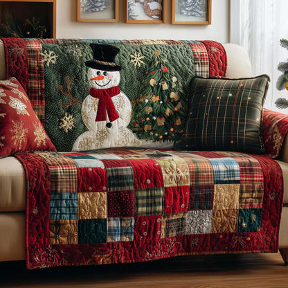 Frosty Friend Quilted Sofa Cover GFTOYC1932
