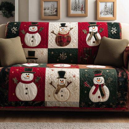 Frosty Friend Quilted Sofa Cover GFTOYC1933