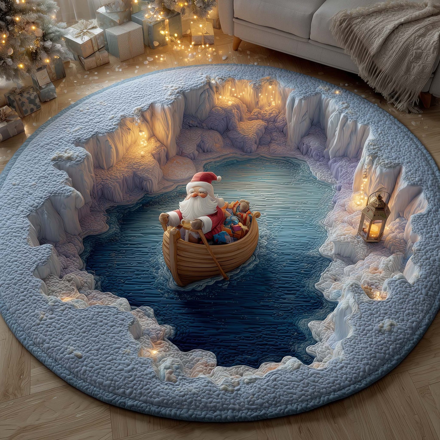 Holiday Sail Quilted Round Mat GFTOYC1942